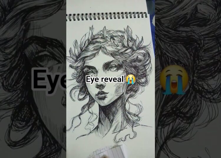 messed up real bad in the end with the eyes #art #woman #sketch ##pensketch #messedup