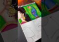 Part 1 ll Radha Krishna drawing ♥️✨💚 #art #dtawing#shorts