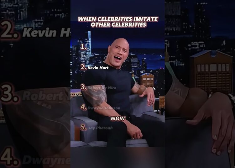 WHEN CELEBRITIES IMITATE OTHER CELEBRITIES#funny #foryou #shorts #laugh #celebrity #imitate #mimic