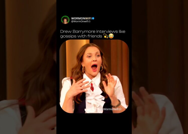Drewbarrymore’ Interviews be like gossip with friends 😂