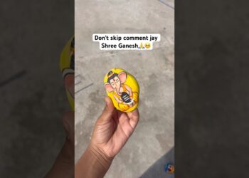 * 🐘 Easy Ganesh Ji Stone Painting 😍✨ #shorts