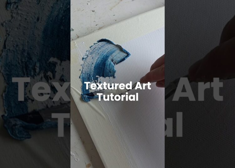 Simple textured art tutorial for beginners #textureart