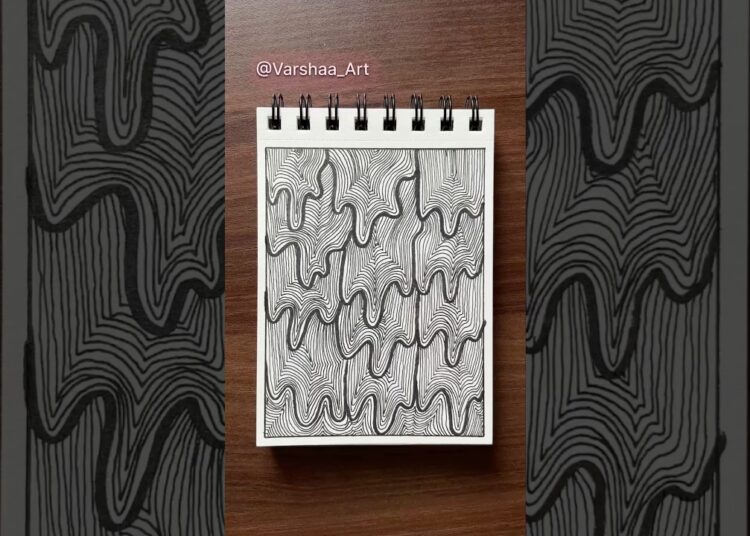 Day 309 – Easy Doodle Art Tutorial #doodle #doodleart #easy #drawing #art #zentangle #zen