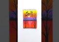 Sunlight river and purple hills with Arabic calligraphy #arabicart #art #artshorts