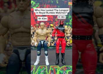Who Has The Most Time In Royal Rumble Matches? 🤔 #wwe #wwetoys #wrestling #wwefigures