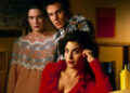 Fenn with her TWIN PEAKS co-stars (Credit: Paramount+)