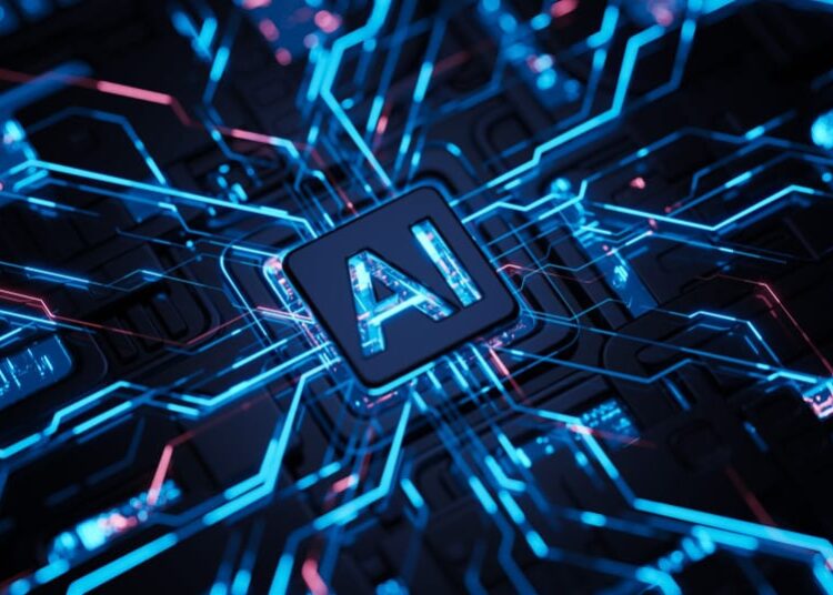 AI and computing, illustrative image.