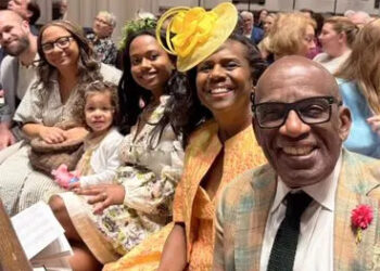 Al Roker with wife Deborah Roberts, daughter Leila, granddaughter Sky, daughter Courtney and son-in-law, Wes, on Easter Sunday.Credit: Al Roker/Instagram