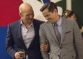 Corey Stoll and Andrew Rannells in 'Girls'Credit: HBO