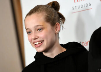 Shiloh Jolie-Pitt attends the Los Angeles premiere of MSNBC Films' "Paper & Glue: A JR Project" at Museum Of Tolerance on November 18, 2021 in Los Angeles, California