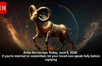 Aries Horoscope Today, June 6, 2026: If you're married or committed, let your loved one speak fully before replying