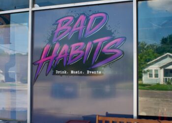 Bad Habits co-owner Bella Mahurin also owns Drippy Eyes Ink, a tattoo shop next door to the event space. (Adam Doe/Community Impact)
