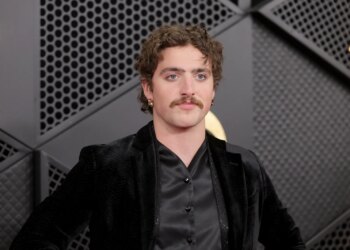 Benson Boone attends the 68th GRAMMY Awards at Crypto.com Arena on February 01, 2026 in Los Angeles, California. (Photo by Brianna Bryson/WireImage)