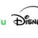 hulu and disney+ logos against a white background
