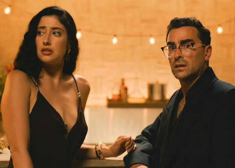 Taylor Ortega and Dan Levy in 'Big Mistakes'Credit: Netflix
