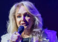 British singer Bonnie Tyler performs at Theater am Potsdamer Platz on May 3, 2025 in Berlin, Germany. (Photo by Jakubaszek/Redferns)