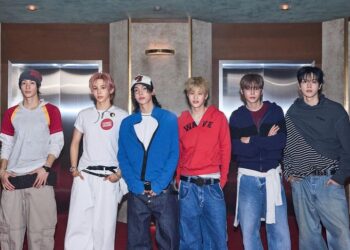 RIIZE members pose ahead of the release of their second mini album “II,” Sunday. Courtesy of SM Entertainment