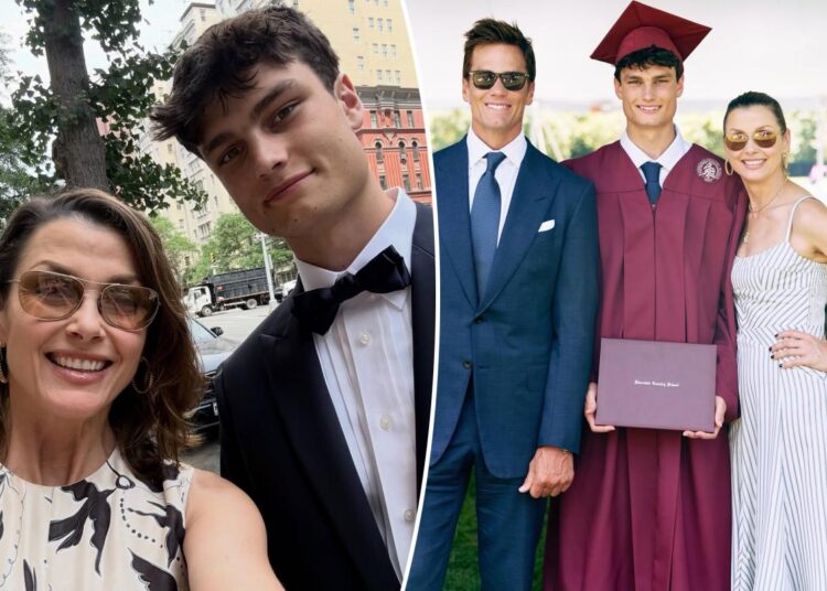 Bridget Moynahan shouts out Tom Brady as exes celebrate son Jack's high school graduation