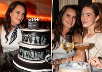 Brooke Shields fetes her 61st birthday partying with her daughters at ZOI Nomad