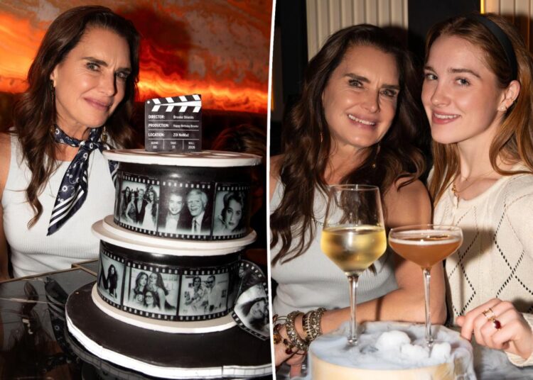 Brooke Shields fetes her 61st birthday partying with her daughters at ZOI Nomad