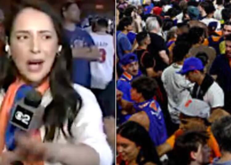 CBS Reporter Gets Bent Out Of Shape Over Knicks Fan's Joyous Expletive At Celebration