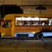 A Hollywood City Tours bus parked on the street.
