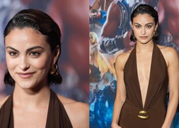 Camila Mendes Styles Donna Karan for 'Masters of the Universe' in NYC