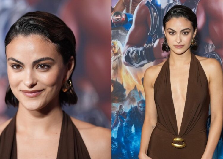 Camila Mendes Styles Donna Karan for 'Masters of the Universe' in NYC