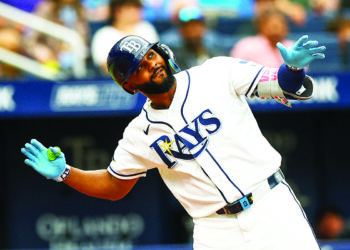 Caminero leads Rays back atop A.L. East entering Royals trip