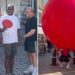 Celebrities Struggle to Roll Giant Red Ball Through Canterbury for New TV Show