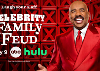 Celebrity Family Feud season 12 key art with Steve Howey