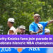 Celebrity Knicks fans join parade in NYC to celebrate historic NBA championship