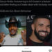 Sauce Walka in a cowboy hat and Drake smiling. Text about a threat from Sauce Walka to Drake. Comments below.