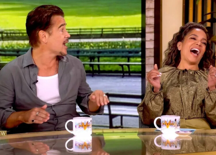 Colin Farrell and Sunny Hostin talk about death on 'The View'Credit: ABC