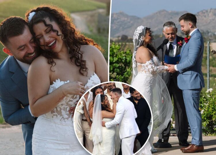 Couple who wed during Bad Bunny's halftime show details second ceremony — with nods to the Super Bowl