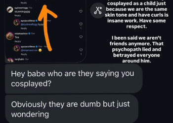 Screenshot of IG conversation