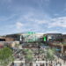 Rendering of sports and entertainment district in Plano, Texas.