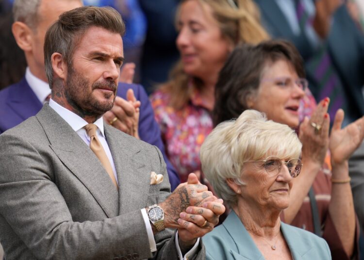 David Beckham takes mom to Wimbledon to sit in Royal Box on opening day