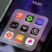 Assorted Music Apps on smartphone screen