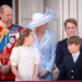 The Wales family, including Prince William, Princess Kate, and their children at Trooping the Colour 2026