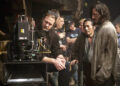 (L to R) Director Carl Rinsch with Hiroyuki Sanada and Keanu Reeves on the set of '47 Ronin'Credit: Frank Connor/Universal
