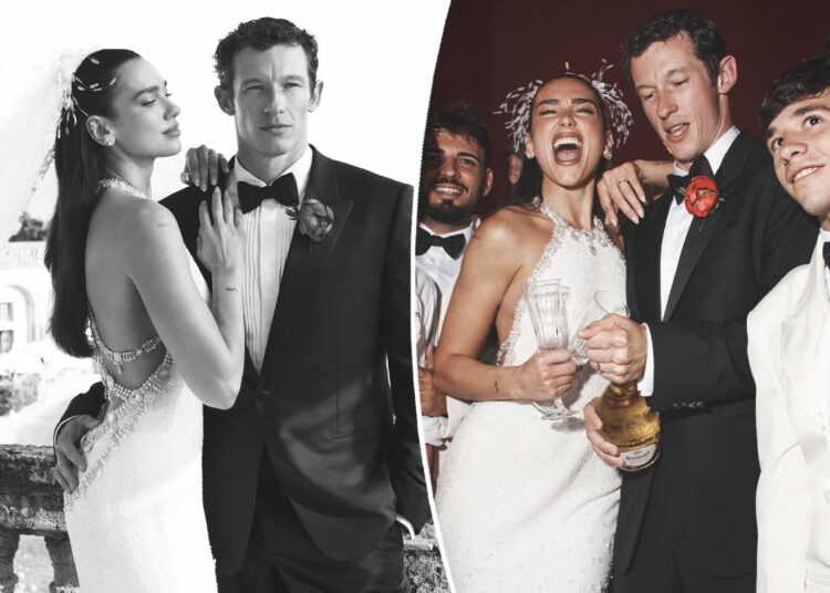 Dua Lipa and Callum Turner unveil stunning wedding photos after Sicily nuptials
