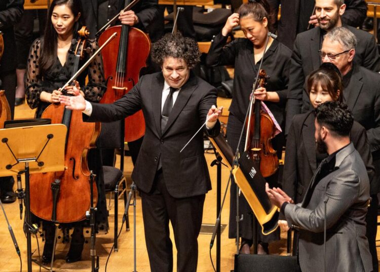 Gustavo Dudamel receives a standing ovation
