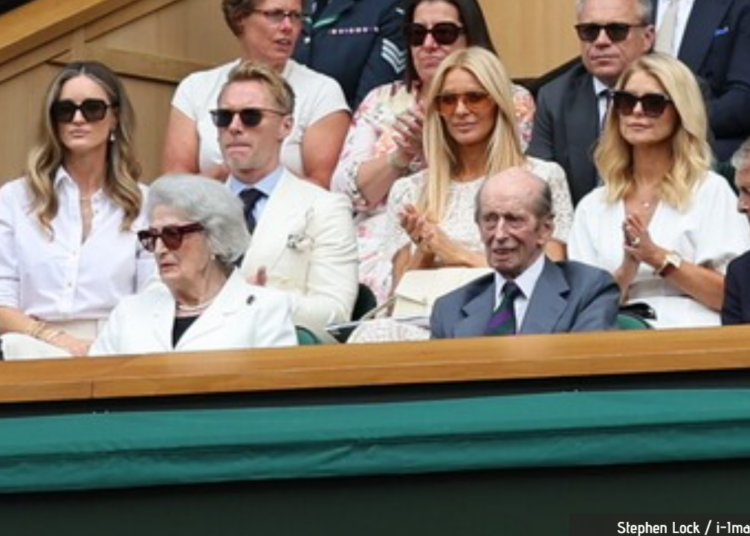 Duke of Kent and Lady Susan Hussey step out together at Wimbledon