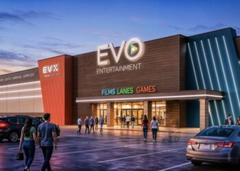 Movie theater Xscape Theatres shuttered the doors to its Fulshear location on June 7 and will be replaced with an expanded venue by EVO Entertainment. (Courtesy EVO Entertainment)