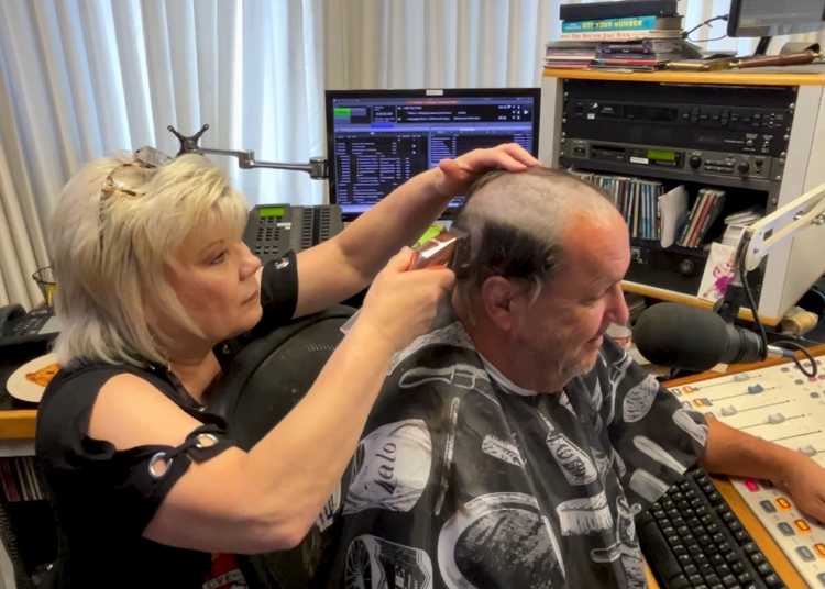 El Paso radio host Buzz Adams gets buzz cut live on air after losing bet