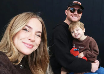 Emilie Kiser with her husband Brady and their son Trigg.Credit: Emilie Kiser/Instagram