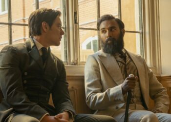 Louis Partridge and Himesh Patel in
