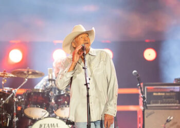 Alan Jackson performs during his last concert at Nissan Stadium in Nashville on June 27, 2026.
