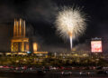 Fireworks erupt about the new Durango Casino on Tuesday, Dec. 5, 2023, in Las Vegas. Fourth of ...